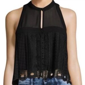 Free People Rory Crochet Lace Crop Top